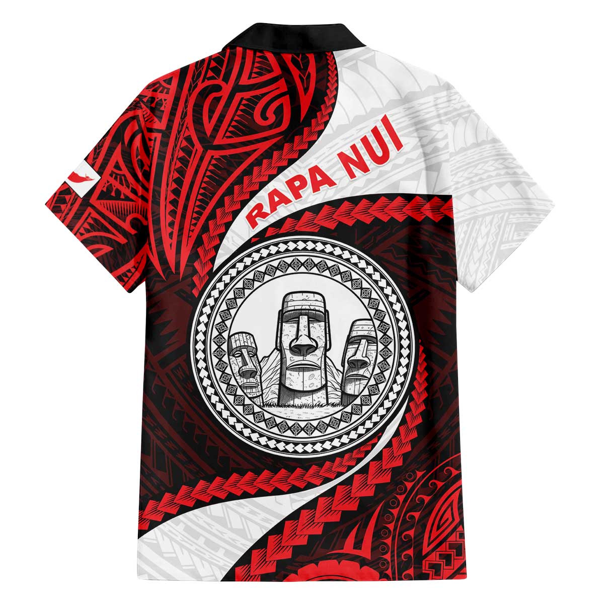 Easter Island Family Matching Off The Shoulder Long Sleeve Dress and Hawaiian Shirt Moai Statues Polynesian Style