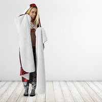 Easter Island Hooded Blanket Moai Statues Polynesian Style