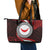 Easter Island Leather Tote Bag Moai Statues Polynesian Style