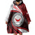 Easter Island Wearable Blanket Hoodie Moai Statues Polynesian Style