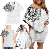 New Zealand Aotearoa Family Matching Off Shoulder Short Dress and Hawaiian Shirt Maori Te Mata O Rongokako LT05 - Polynesian Pride