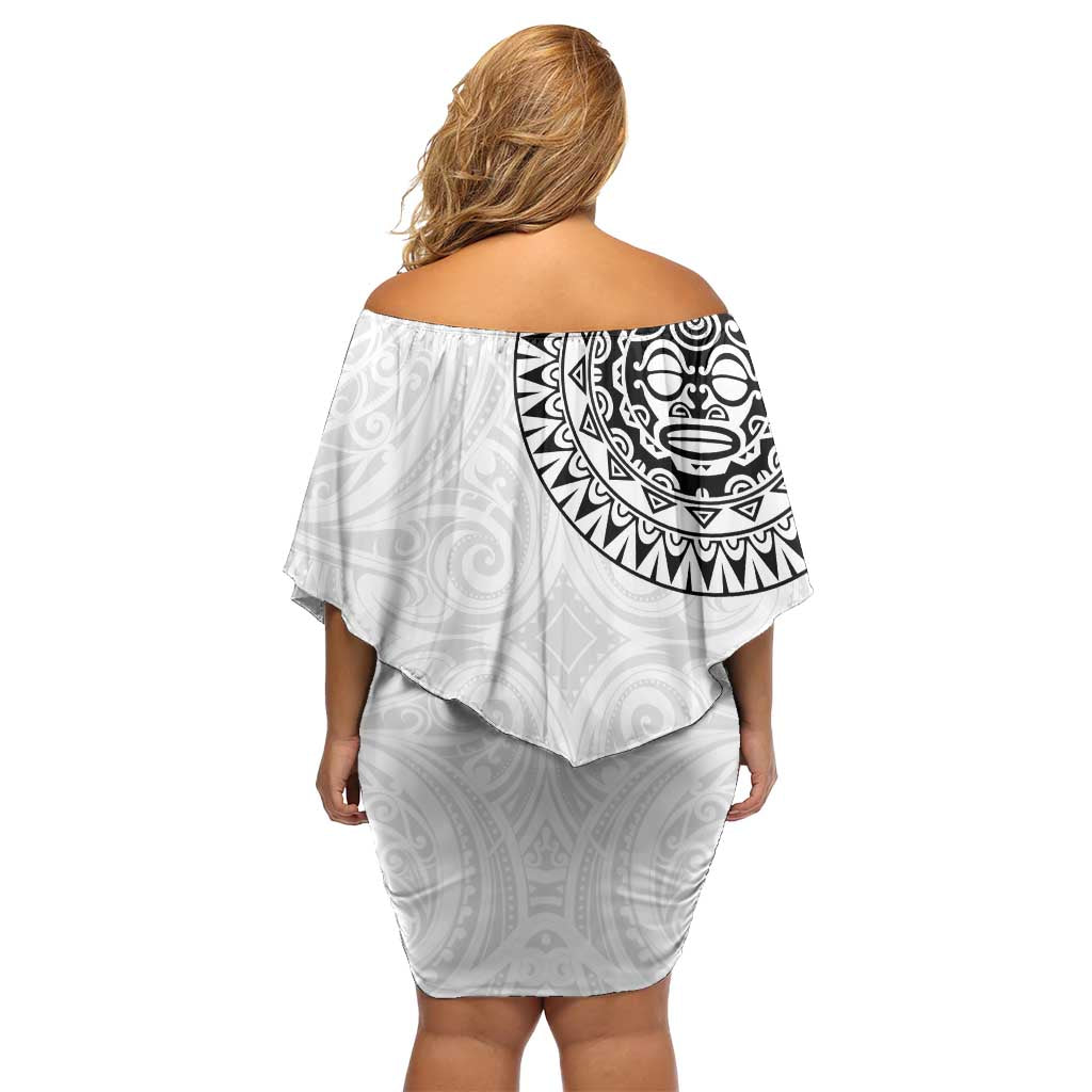 New Zealand Aotearoa Family Matching Off Shoulder Short Dress and Hawaiian Shirt Maori Te Mata O Rongokako LT05 - Polynesian Pride