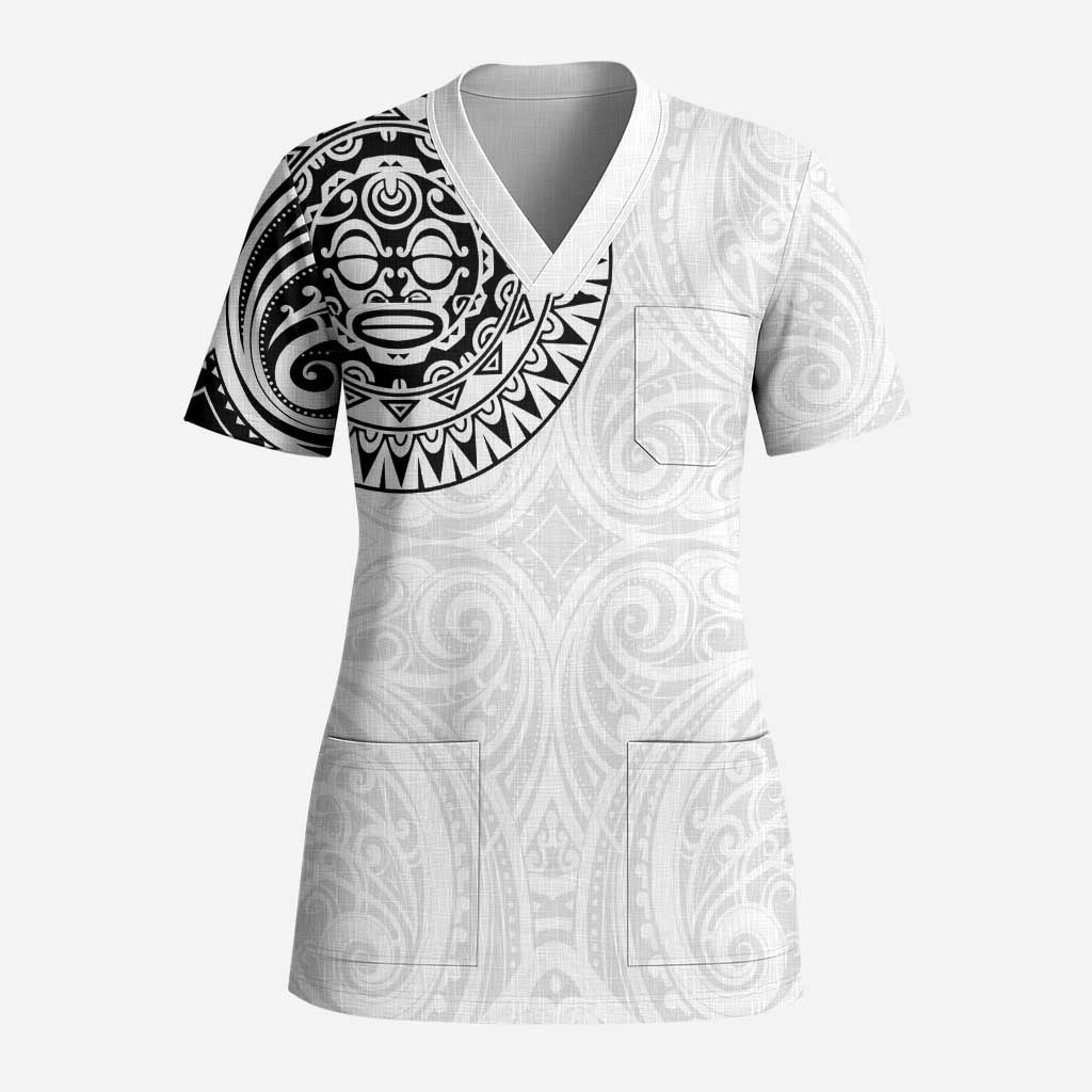 New Zealand Aotearoa Scrub Top Maori Te Mata O Rongokako - Polynesian Pride