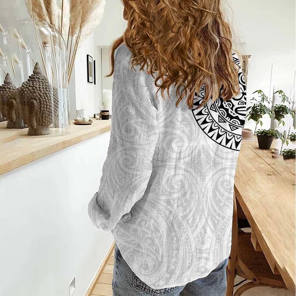 New Zealand Aotearoa Women Casual Shirt Maori Te Mata O Rongokako LT05 - Polynesian Pride