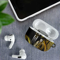 Hawaii Kuhio The Citizen Prince AirPods Case Gold Polynesian Tribal Tattoo