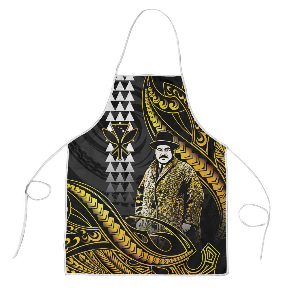 Hawaii Kuhio The Citizen Prince Apron Gold Polynesian Tribal Tattoo