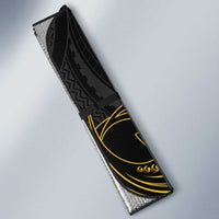 Hawaii Kuhio The Citizen Prince Auto Sun Shade Gold Polynesian Tribal Tattoo