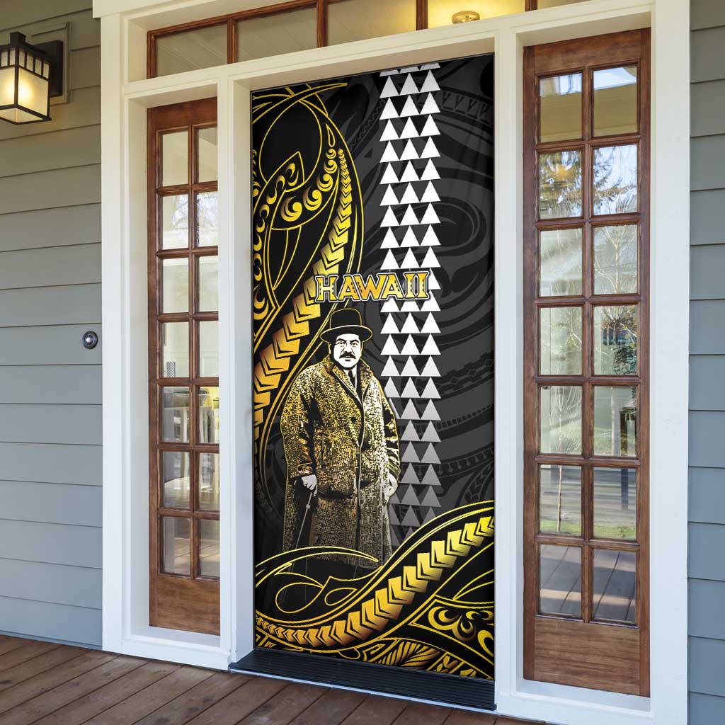 Hawaii Kuhio The Citizen Prince Door Cover Gold Polynesian Tribal Tattoo