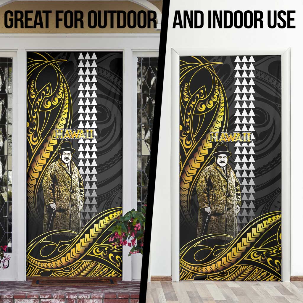 Hawaii Kuhio The Citizen Prince Door Cover Gold Polynesian Tribal Tattoo