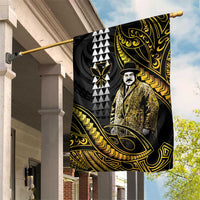 Hawaii Kuhio The Citizen Prince Garden Flag Gold Polynesian Tribal Tattoo