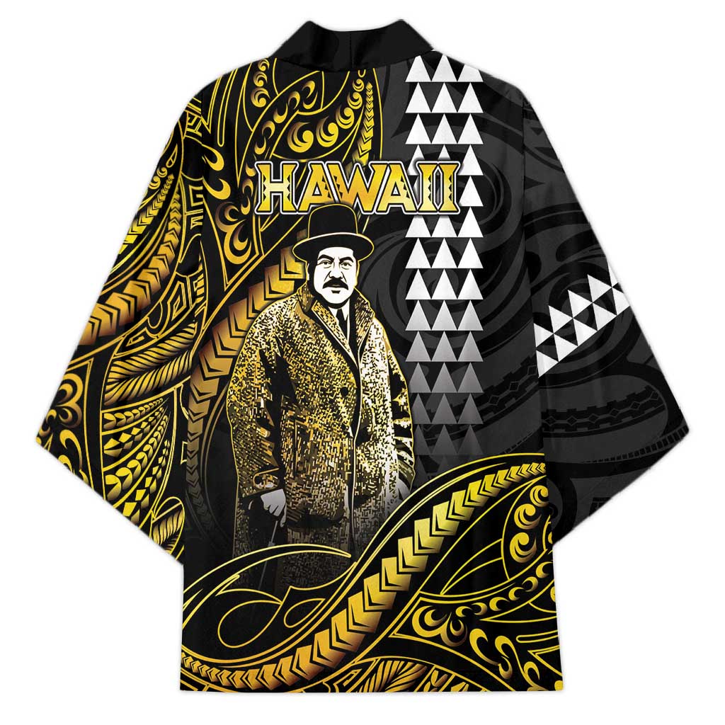 Hawaii Kuhio The Citizen Prince Kimono Gold Polynesian Tribal Tattoo