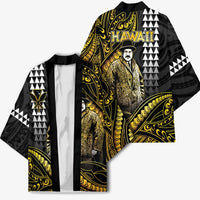 Hawaii Kuhio The Citizen Prince Kimono Gold Polynesian Tribal Tattoo
