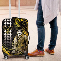 Hawaii Kuhio The Citizen Prince Luggage Cover Gold Polynesian Tribal Tattoo