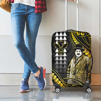 Hawaii Kuhio The Citizen Prince Luggage Cover Gold Polynesian Tribal Tattoo