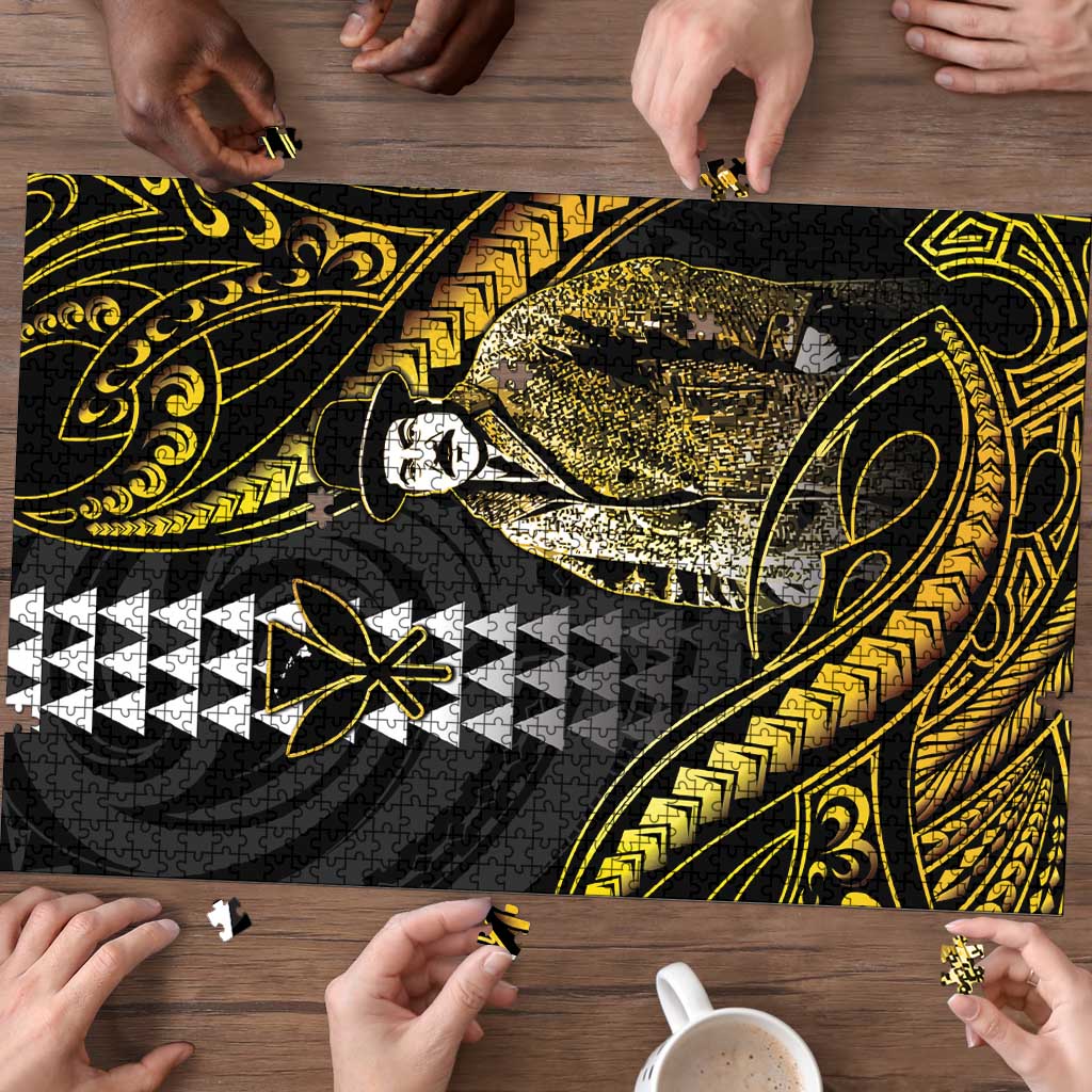Hawaii Kuhio The Citizen Prince Puzzle Gold Polynesian Tribal Tattoo