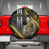 Hawaii Kuhio The Citizen Prince Spare Tire Cover Gold Polynesian Tribal Tattoo
