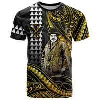 Hawaii Kuhio The Citizen Prince T Shirt Gold Polynesian Tribal Tattoo