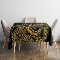 Hawaii Kuhio The Citizen Prince Tablecloth Gold Polynesian Tribal Tattoo