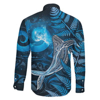 New Zealand Matariki Family Matching Summer Maxi Dress and Hawaiian Shirt Maori Koru With Humpback Whale Blue LT05 - Polynesian Pride