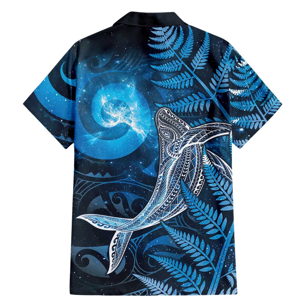 New Zealand Matariki Family Matching Tank Maxi Dress and Hawaiian Shirt Maori Koru With Humpback Whale Blue LT05 - Polynesian Pride