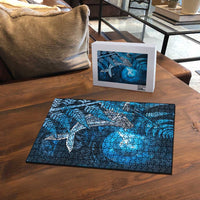 New Zealand Matariki Puzzle Maori Koru With Humpback Whale Blue