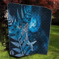 New Zealand Matariki Quilt Maori Koru With Humpback Whale Blue