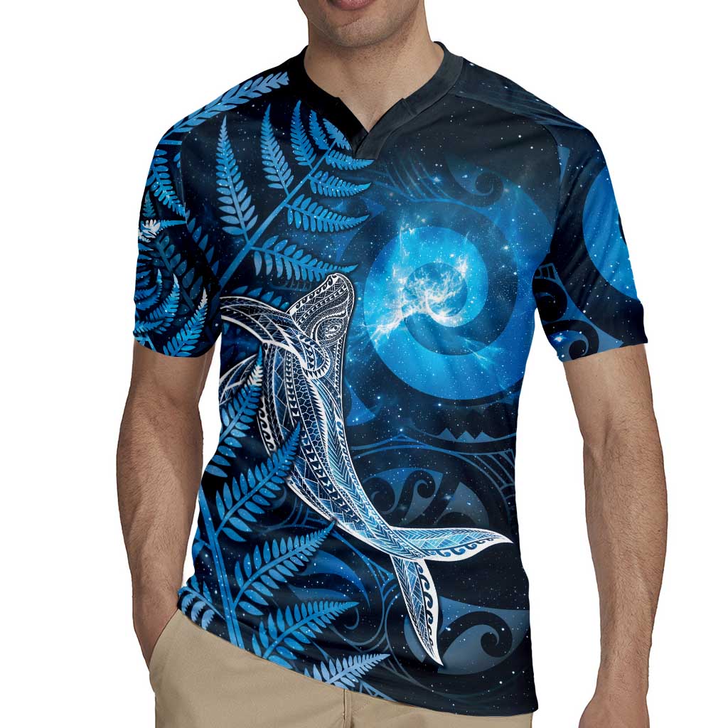 New Zealand Matariki Rugby Jersey Maori Koru With Humpback Whale Blue