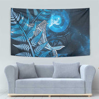 New Zealand Matariki Tapestry Maori Koru With Humpback Whale Blue