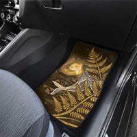 New Zealand Matariki Car Mats Maori Koru With Humpback Whale Gold