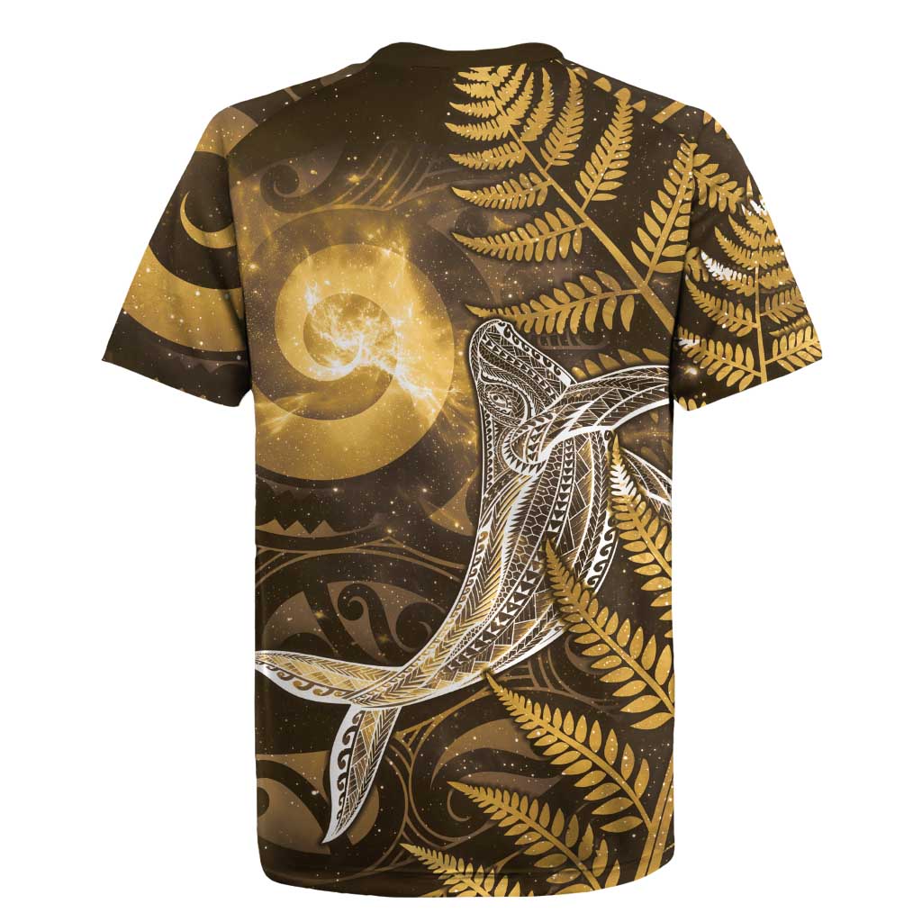 New Zealand Matariki Rugby Jersey Maori Koru With Humpback Whale Gold