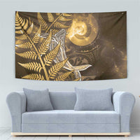 New Zealand Matariki Tapestry Maori Koru With Humpback Whale Gold
