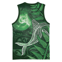 New Zealand Matariki Basketball Jersey Maori Koru With Humpback Whale Green