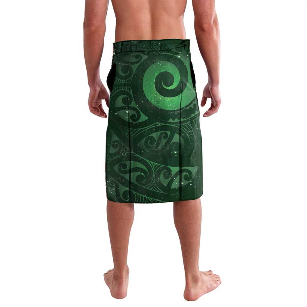 New Zealand Matariki Lavalava Maori Koru With Humpback Whale Green
