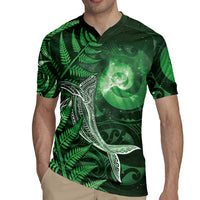 New Zealand Matariki Rugby Jersey Maori Koru With Humpback Whale Green