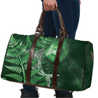 New Zealand Matariki Travel Bag Maori Koru With Humpback Whale Green