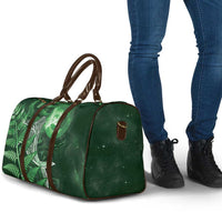 New Zealand Matariki Travel Bag Maori Koru With Humpback Whale Green