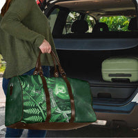 New Zealand Matariki Travel Bag Maori Koru With Humpback Whale Green