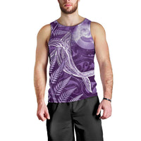 New Zealand Matariki Men Tank Top Maori Koru With Humpback Whale Purple
