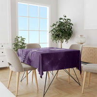 New Zealand Matariki Tablecloth Maori Koru With Humpback Whale Purple