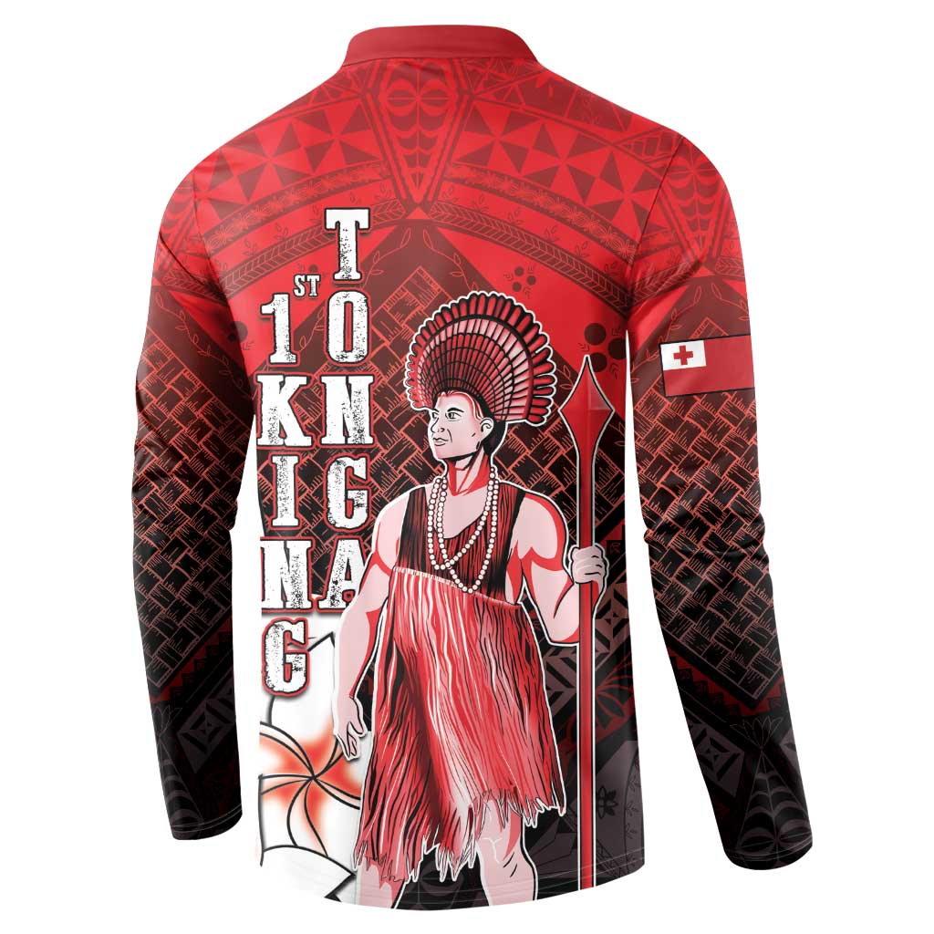 The First King Of Tonga Button Sweatshirt Tongan Pride