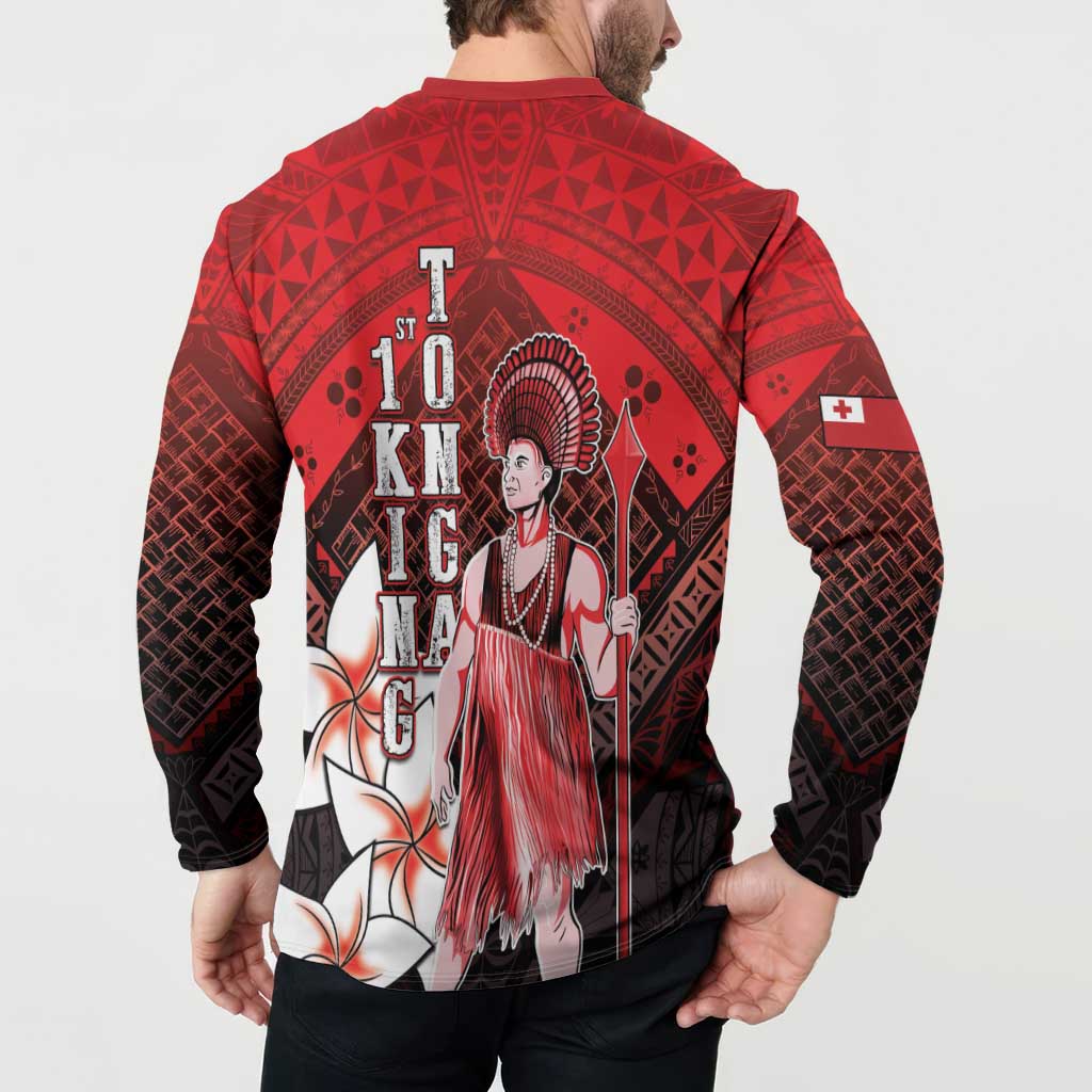 The First King Of Tonga Button Sweatshirt Tongan Pride