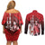 The First King Of Tonga Couples Matching Off Shoulder Short Dress and Long Sleeve Button Shirt Tongan Pride