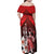 The First King Of Tonga Family Matching Off Shoulder Maxi Dress and Hawaiian Shirt Tongan Pride