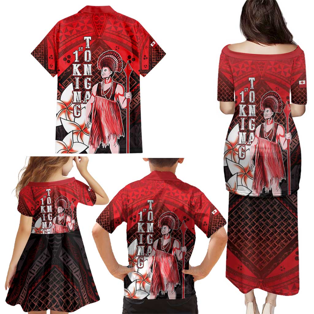 The First King Of Tonga Family Matching Puletasi and Hawaiian Shirt Tongan Pride