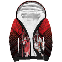 The First King Of Tonga Sherpa Hoodie Tongan Pride LT05 Unisex Red - Polynesian Pride