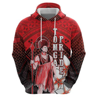 The First King Of Tonga Zip Hoodie Tongan Pride