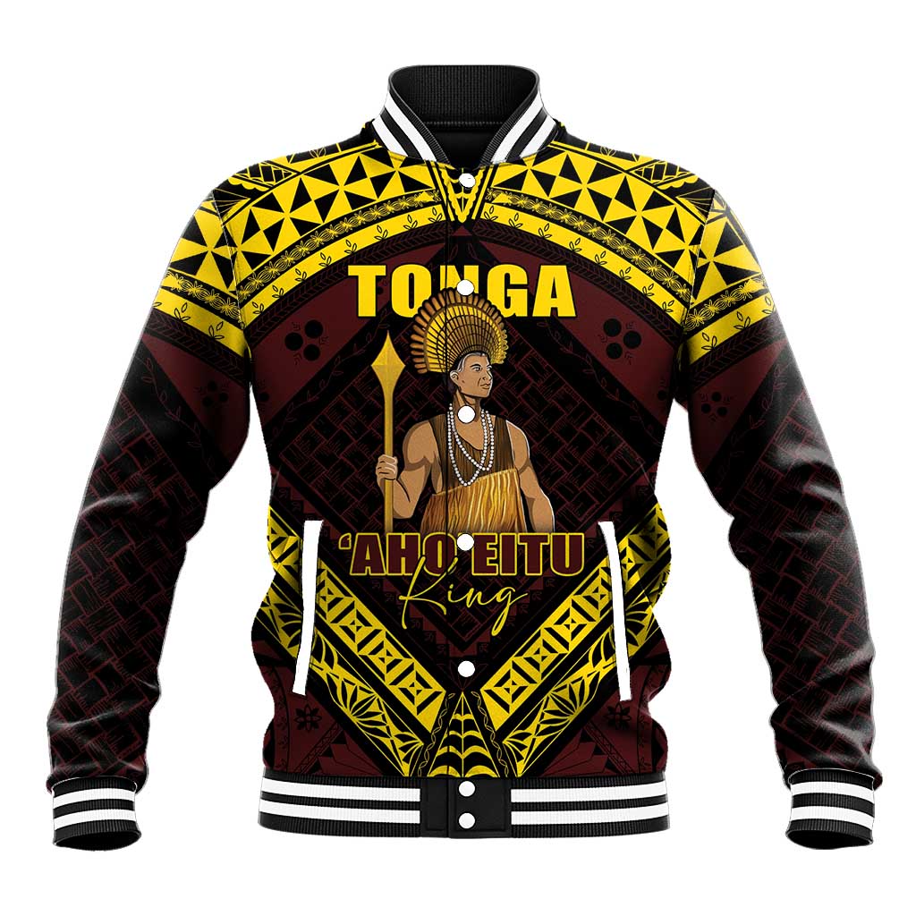 Tonga First King Baseball Jacket Ahoeitu Know Your Roots