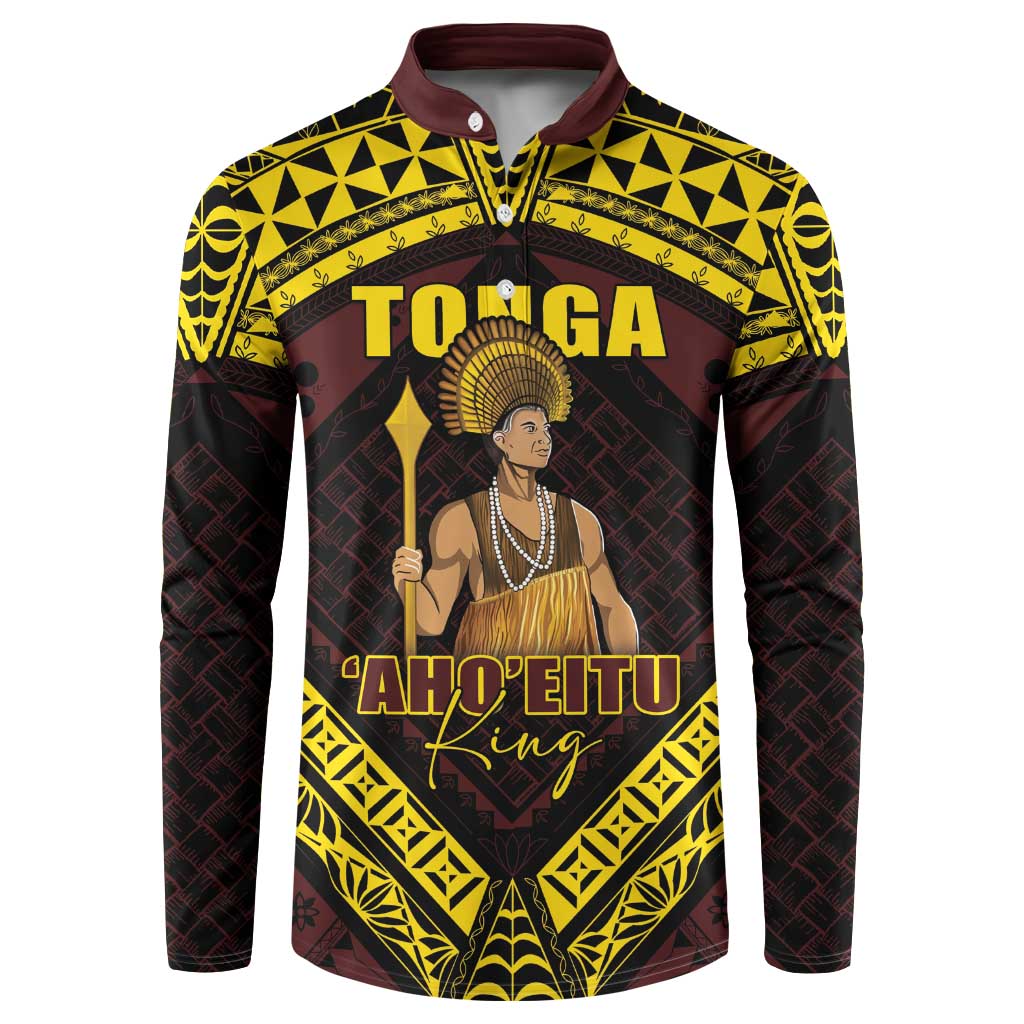 Tonga First King Button Sweatshirt Ahoeitu Know Your Roots