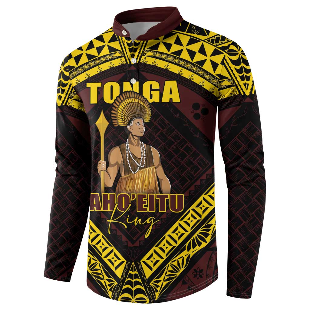 Tonga First King Button Sweatshirt Ahoeitu Know Your Roots