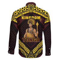 Tonga First King Family Matching Off Shoulder Maxi Dress and Hawaiian Shirt Ahoeitu Know Your Roots
